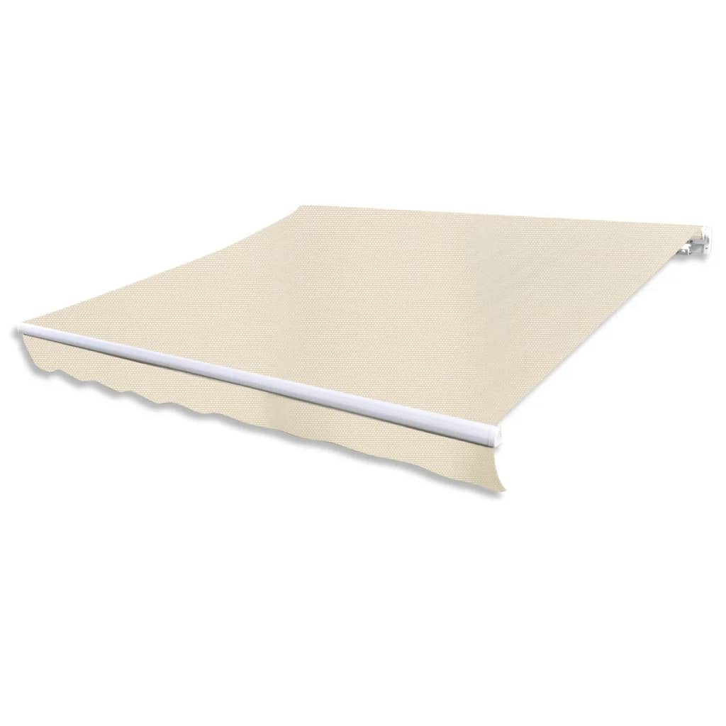 vidaXL Folding Awning Manual Operated 118.1" Cream