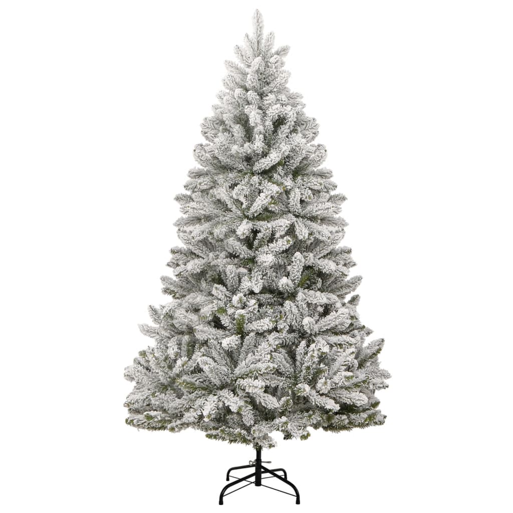 vidaXL Artificial Hinged Christmas Tree 300 LEDs & Ball Set 70.9"