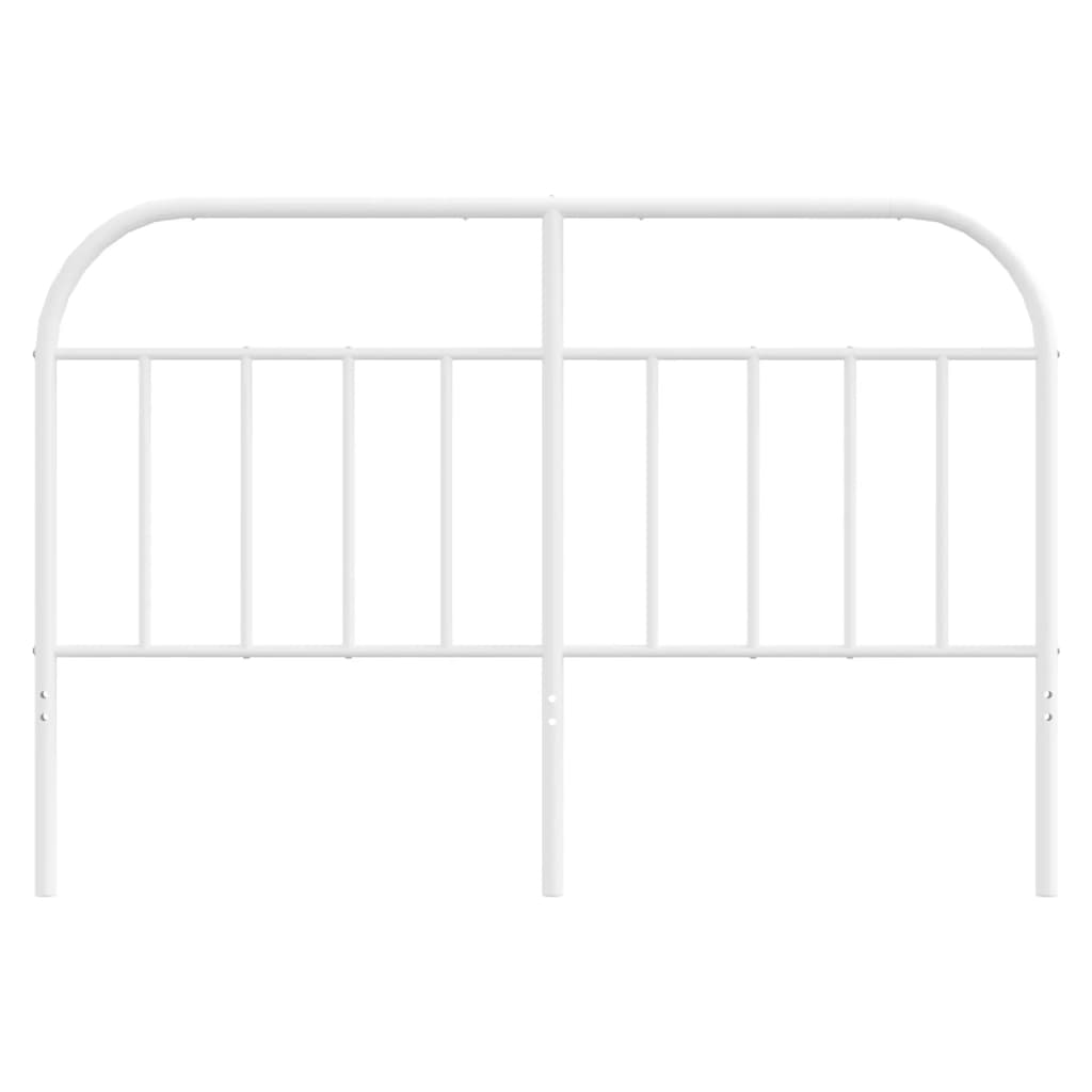 vidaXL Metal Headboard White 59.1"