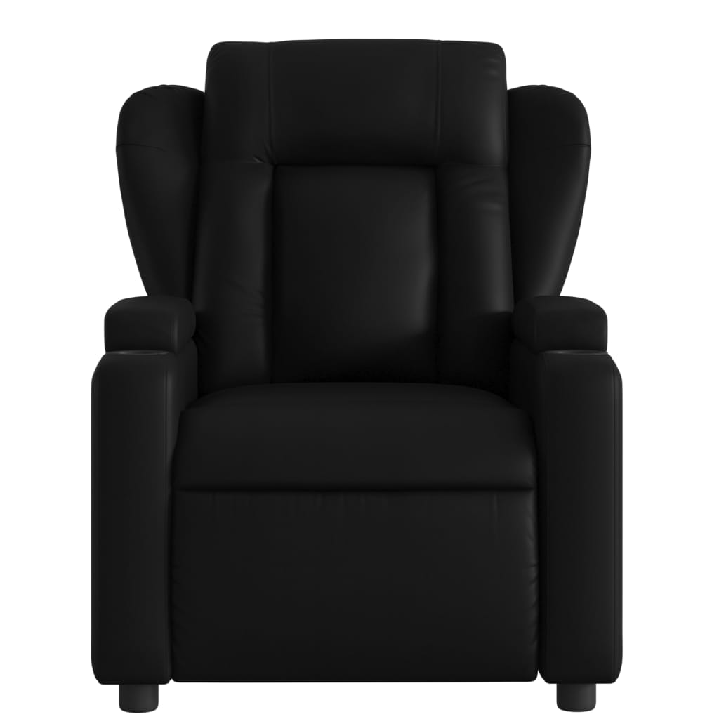 vidaXL Massage Recliner Chair Black Faux Leather