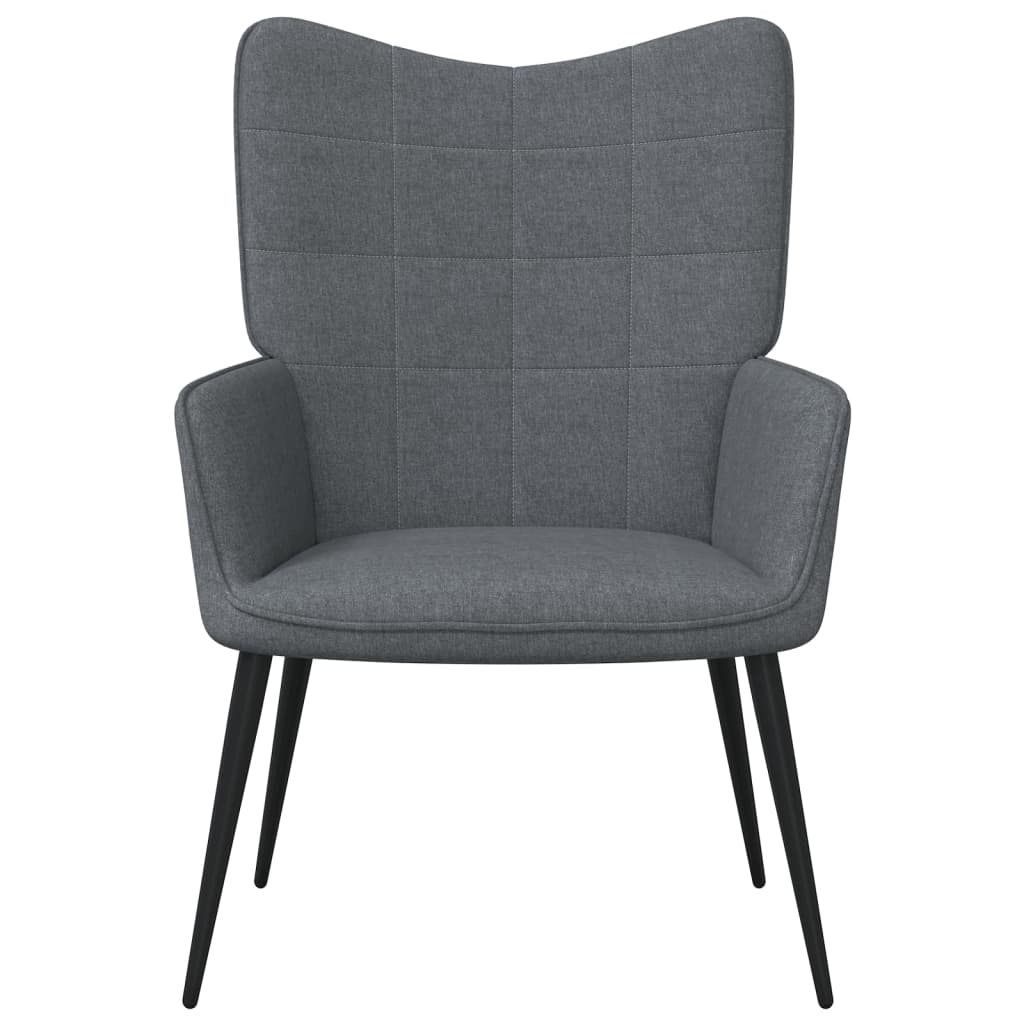 vidaXL Relaxing Chair Dark Gray Fabric