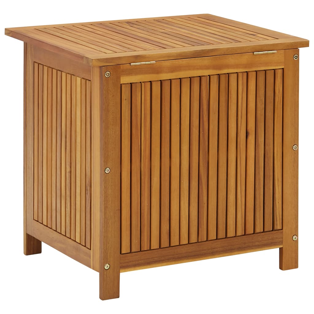 vidaXL Patio Storage Box 23.6"x19.7"x22.8" Solid Wood Acacia