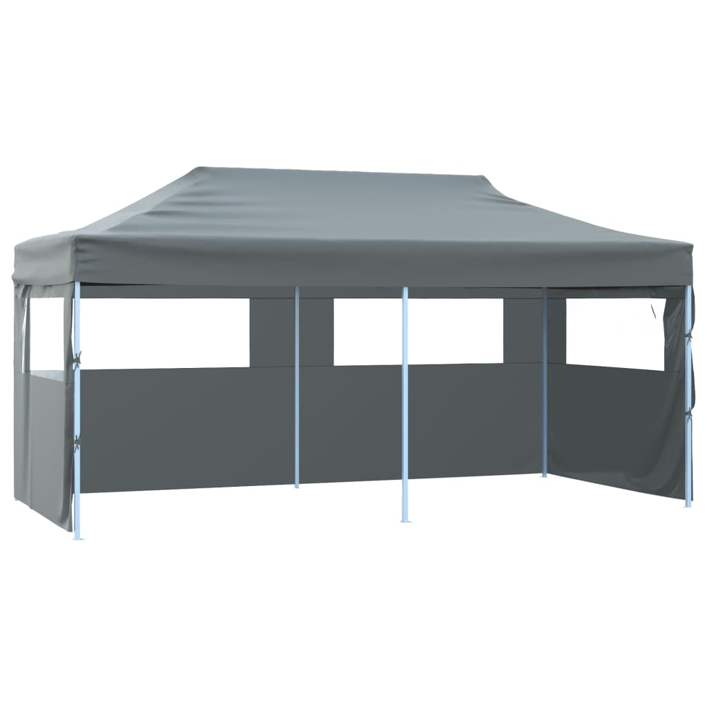 vidaXL Folding Pop-up Partytent with Sidewalls 9.8'x19.7' Anthracite