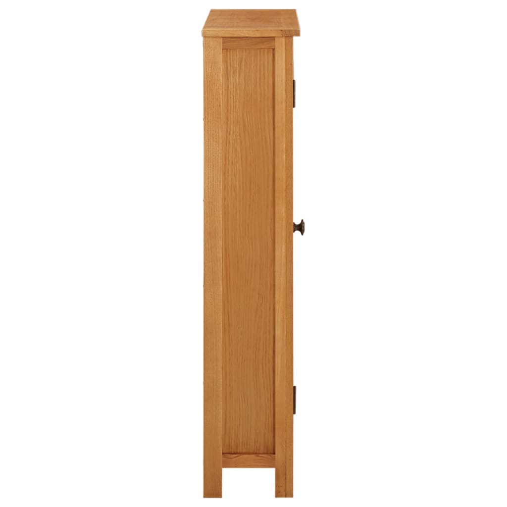 vidaXL Storage Cabinet 19.7"x8.7"x43.3" Solid Oak Wood