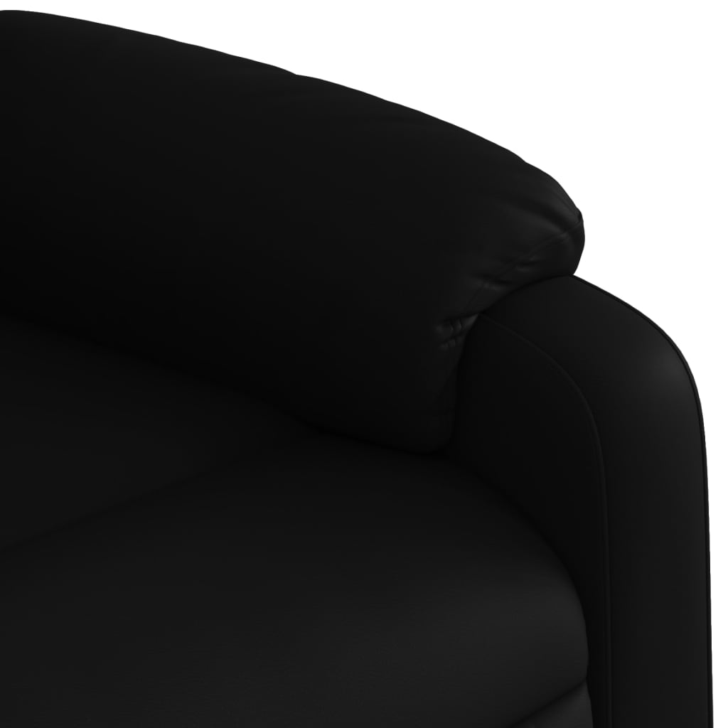 vidaXL Massage Recliner Chair Black Faux Leather