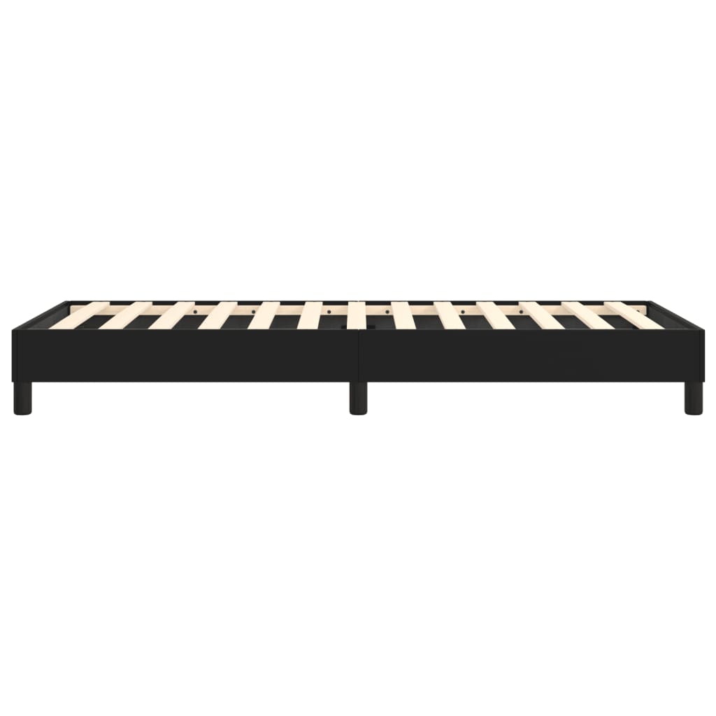 vidaXL Bed Frame Black 39.4"x74.8" Twin Faux Leather