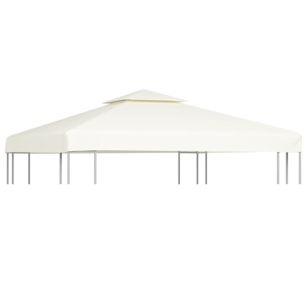 vidaXL Gazebo Cover Canopy Replacement 1 oz/ft² Cream White 9.8'x9.8'