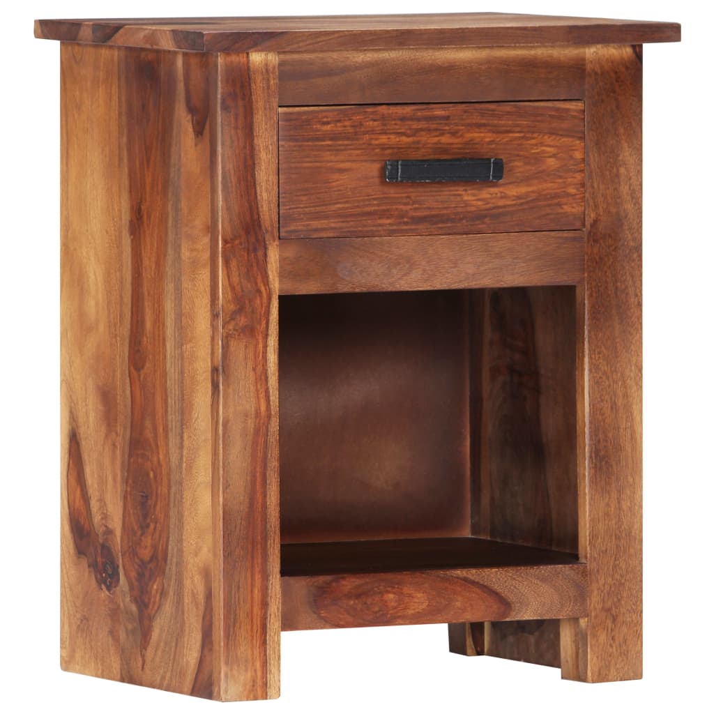 vidaXL Nightstand 15.7"x11.8"x19.6" Solid Wood