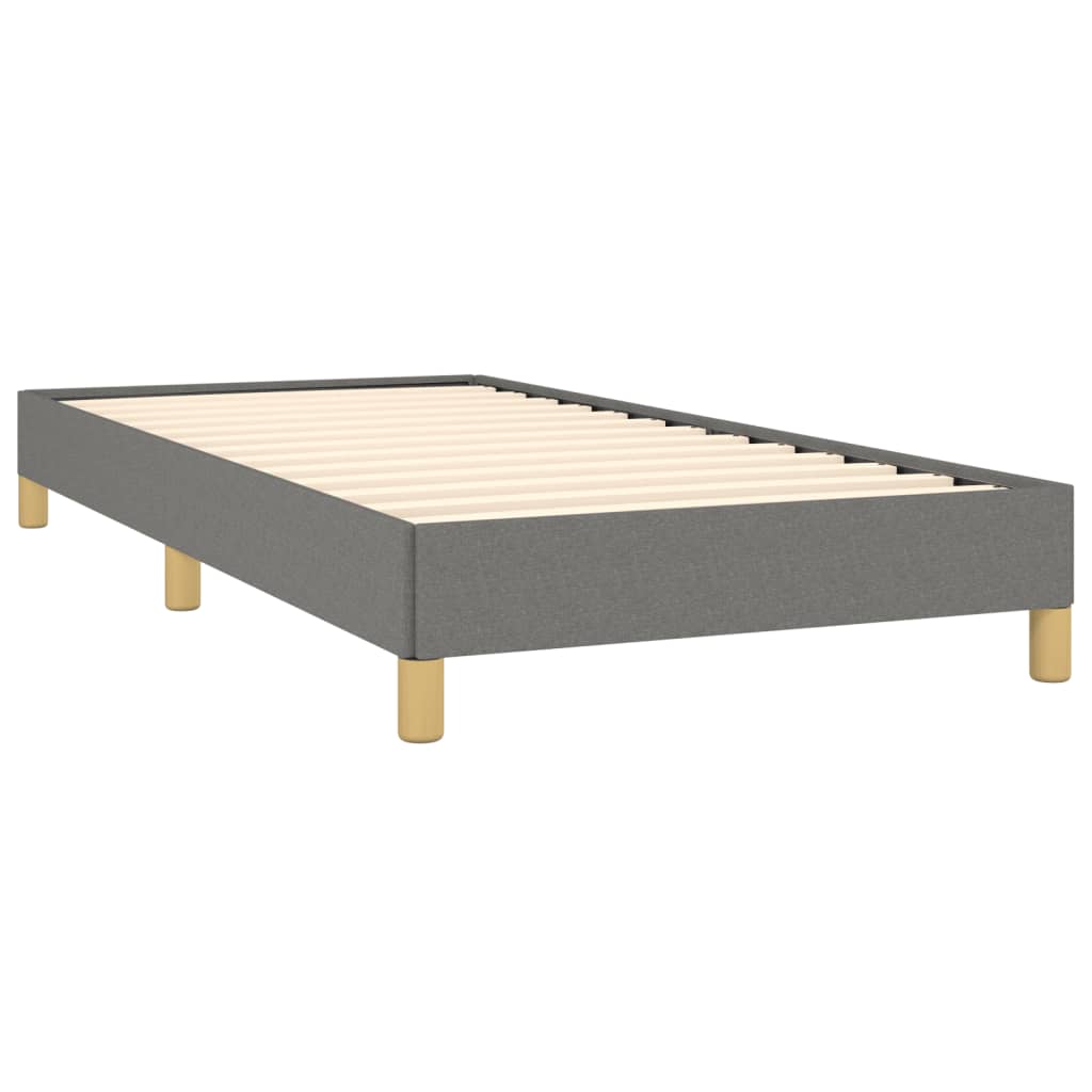 vidaXL Bed Frame Dark Gray 39.4"x74.8" Twin Fabric