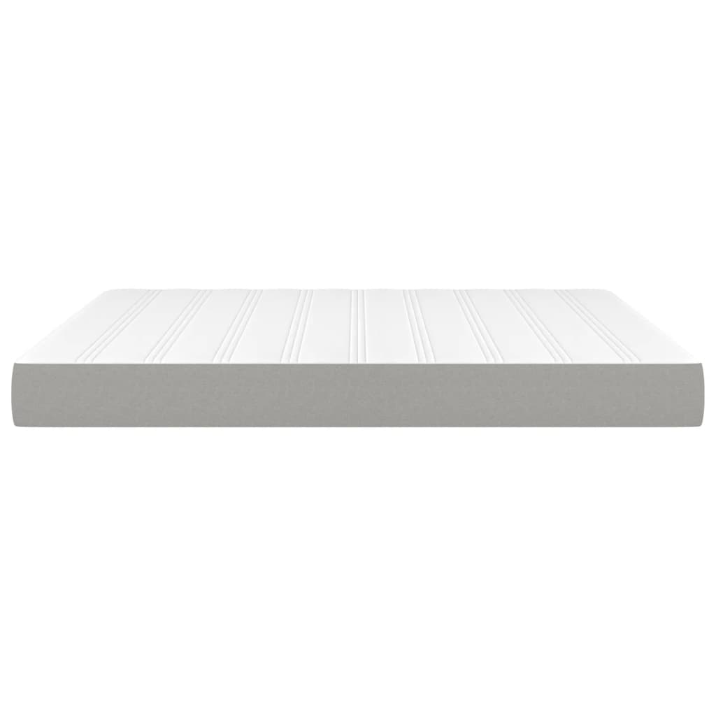 vidaXL Pocket Spring Bed Mattress Light Gray 76"x79.9"x7.9" King Fabric