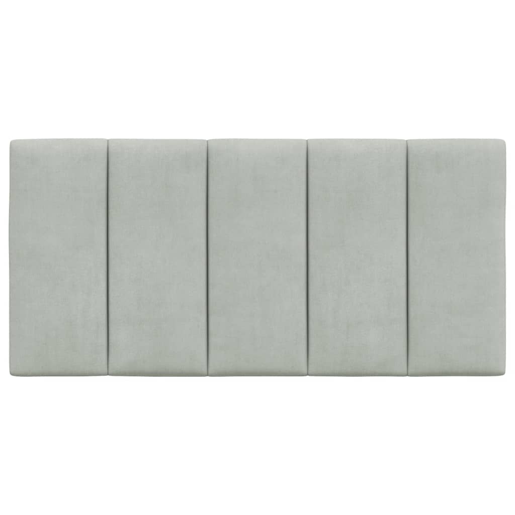 vidaXL Headboard Cushion Light Gray 39.4" Velvet