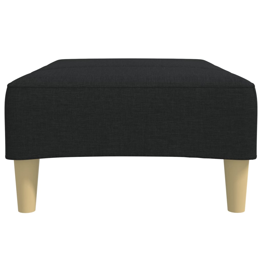 vidaXL Footstool Black 30.3"x21.7"x12.2" Fabric