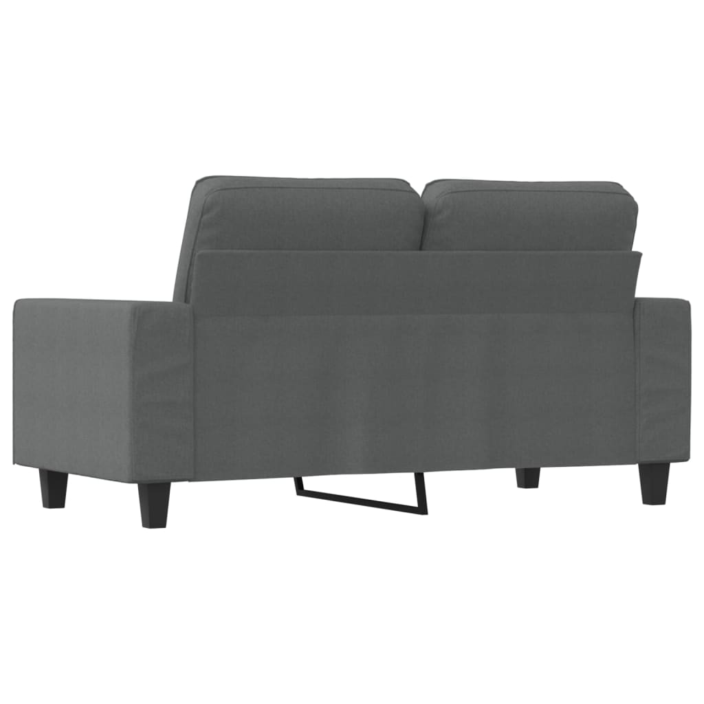 vidaXL 2-Seater Sofa Dark Gray 47.2" Fabric