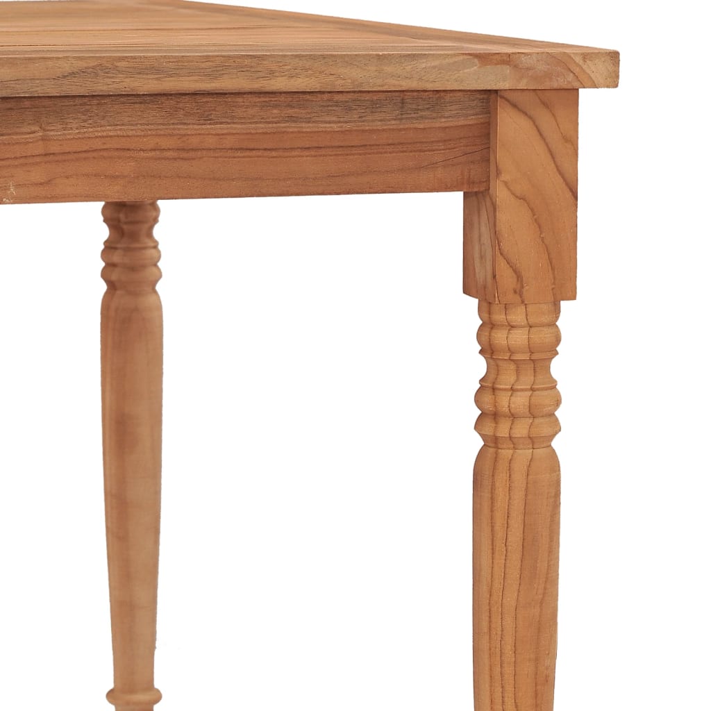 vidaXL Batavia Table 59.1"x35.4"x29.5" Solid Teak Wood