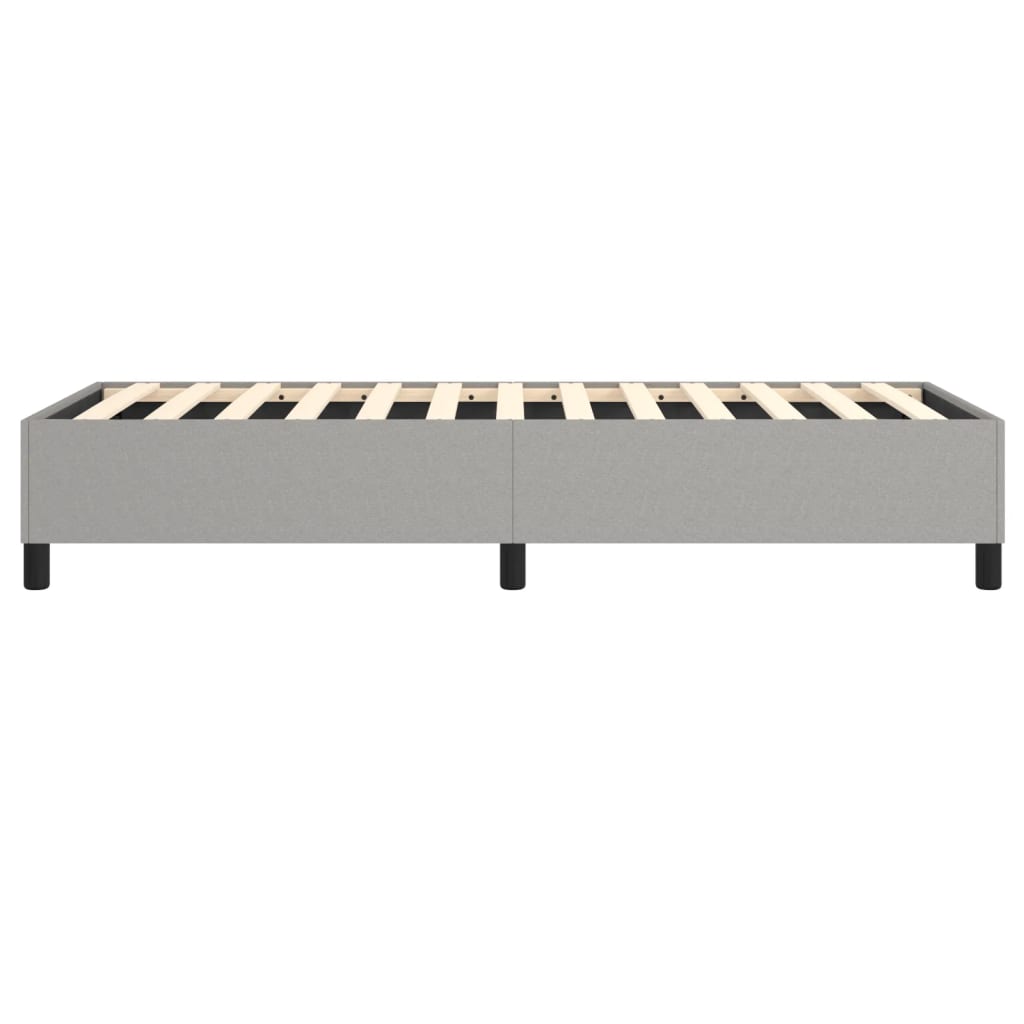 vidaXL Bed Frame Light Gray 39.4"x74.8" Twin Fabric