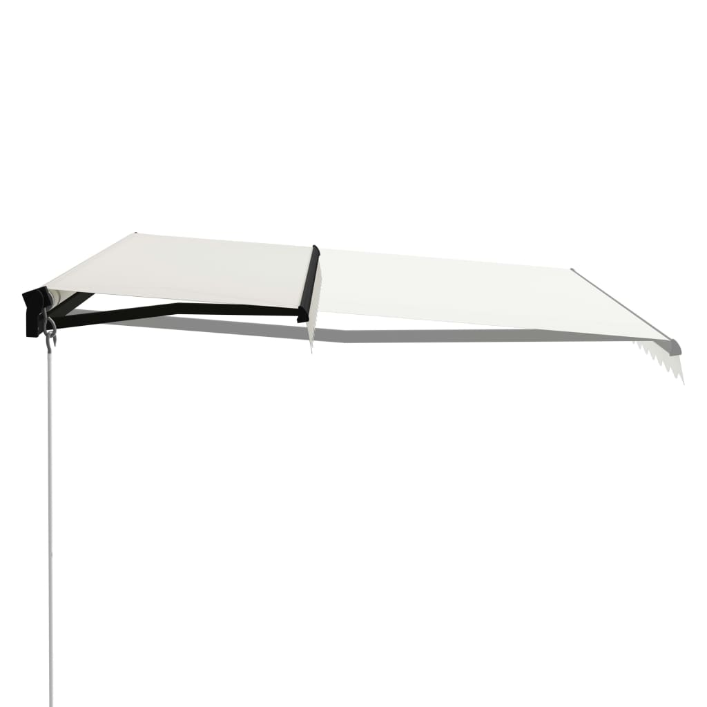 vidaXL Manual Retractable Awning 157.5"x118.1" Cream