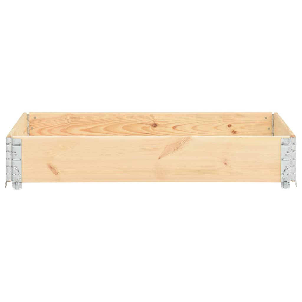 vidaXL Pallet Collar 31.5"x47.2" Solid Pine Wood