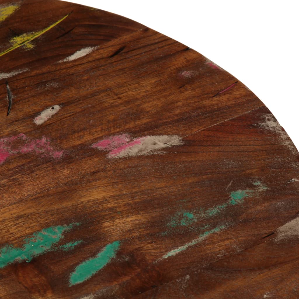 vidaXL Table Top Ø 23.6"x1" Round Solid Wood Reclaimed