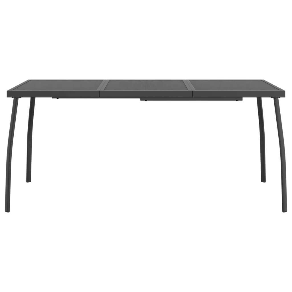 vidaXL Patio Table Anthracite 65"x31.5"x28.3" Steel Mesh