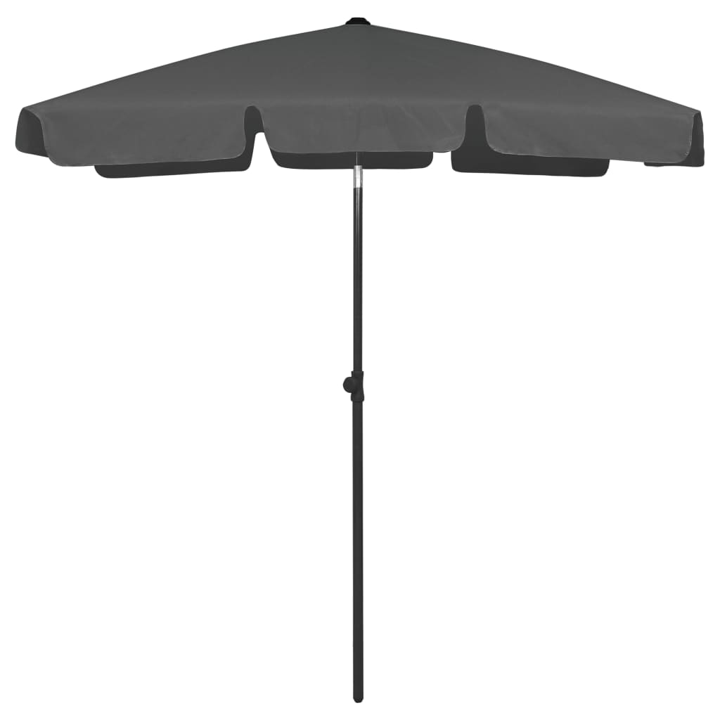 vidaXL Beach Umbrella Anthracite 70.9"x47.2"