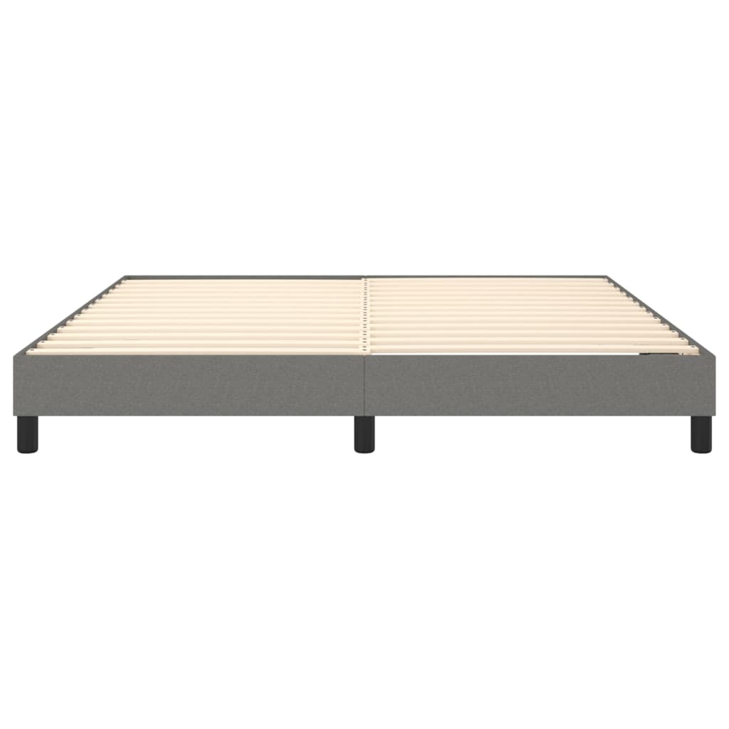 vidaXL Bed Frame Dark Gray 72"x83.9" California King Fabric