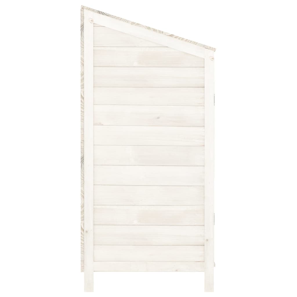 vidaXL Garden Shed White 40.2"x20.5"x44.1" Solid Wood Fir