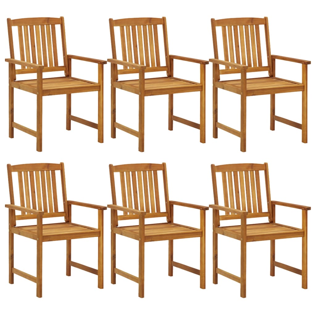 vidaXL 7 Piece Patio Dining Set Solid Wood Acacia