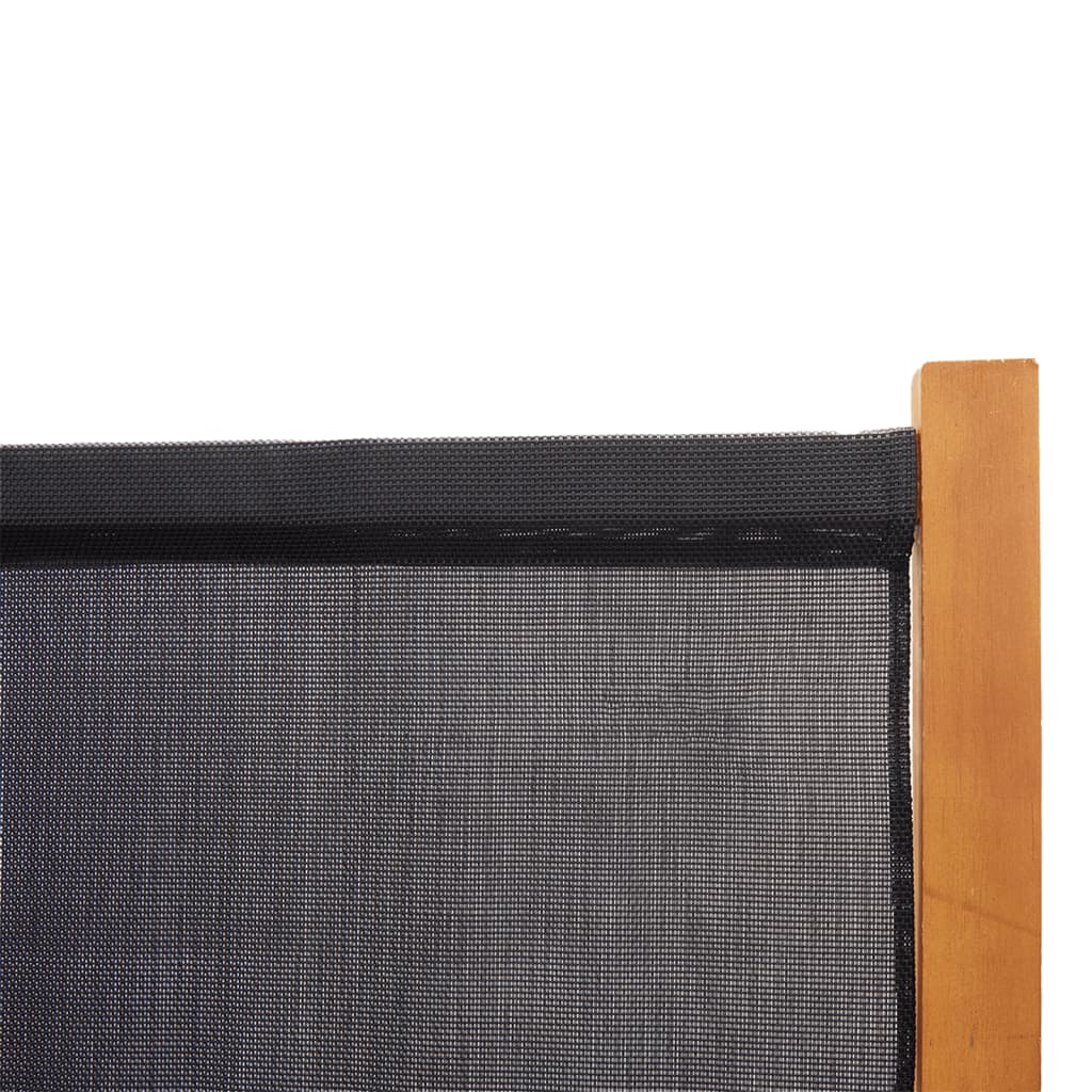 vidaXL 4-Panel Room Divider Black 110.2"x70.9"