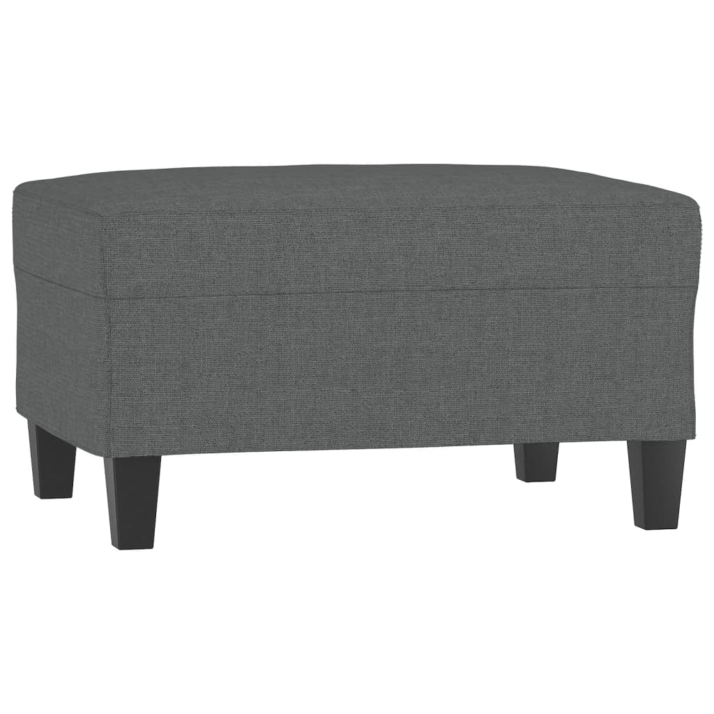 vidaXL Footstool Dark Gray 27.6"x21.7"x16.1" Fabric