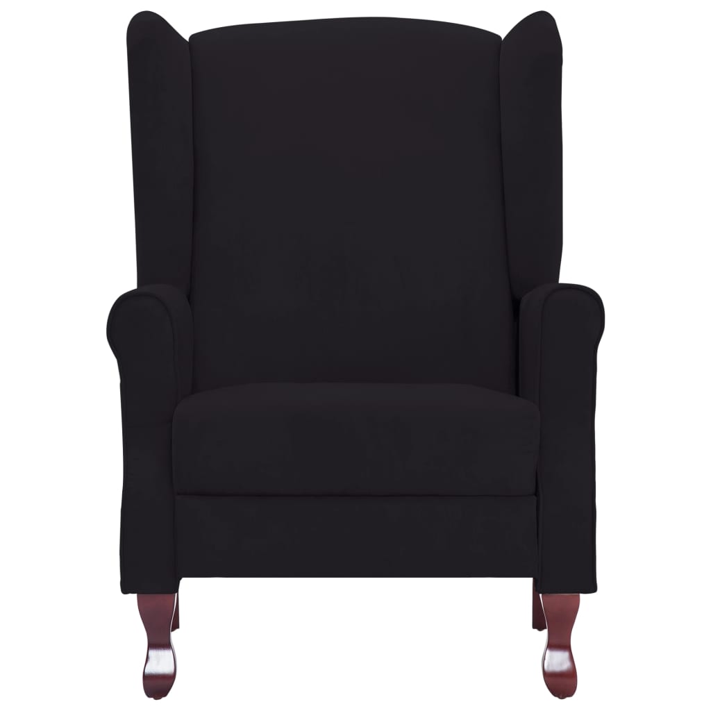 vidaXL Recliner Black Fabric