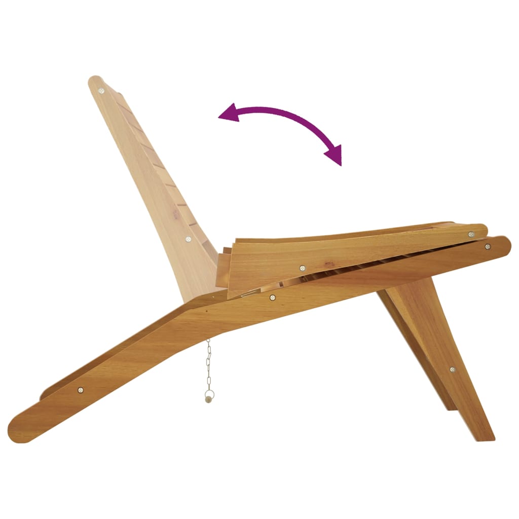 vidaXL Patio Chair Solid Wood Teak