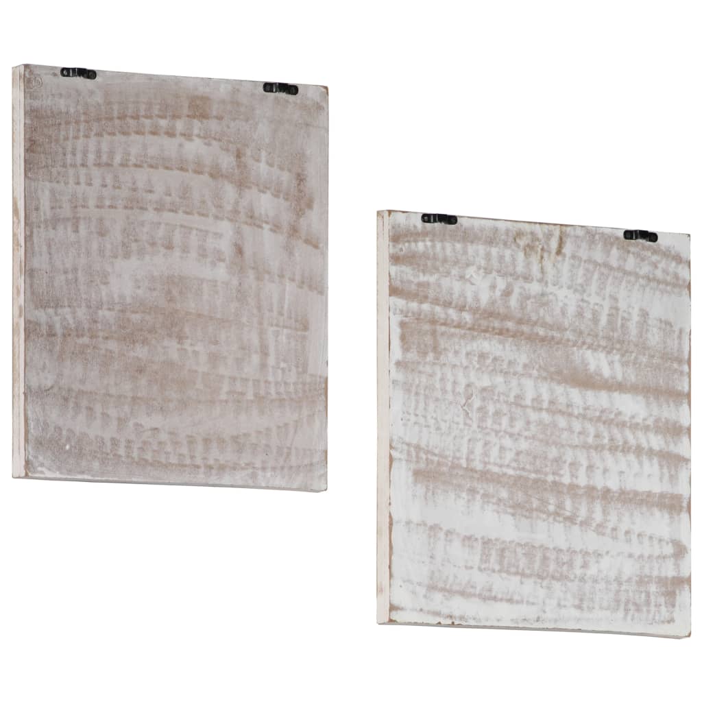 vidaXL Hand-Carved Wall Panels 2 pcs MDF 15.7"x15.7"x0.6"