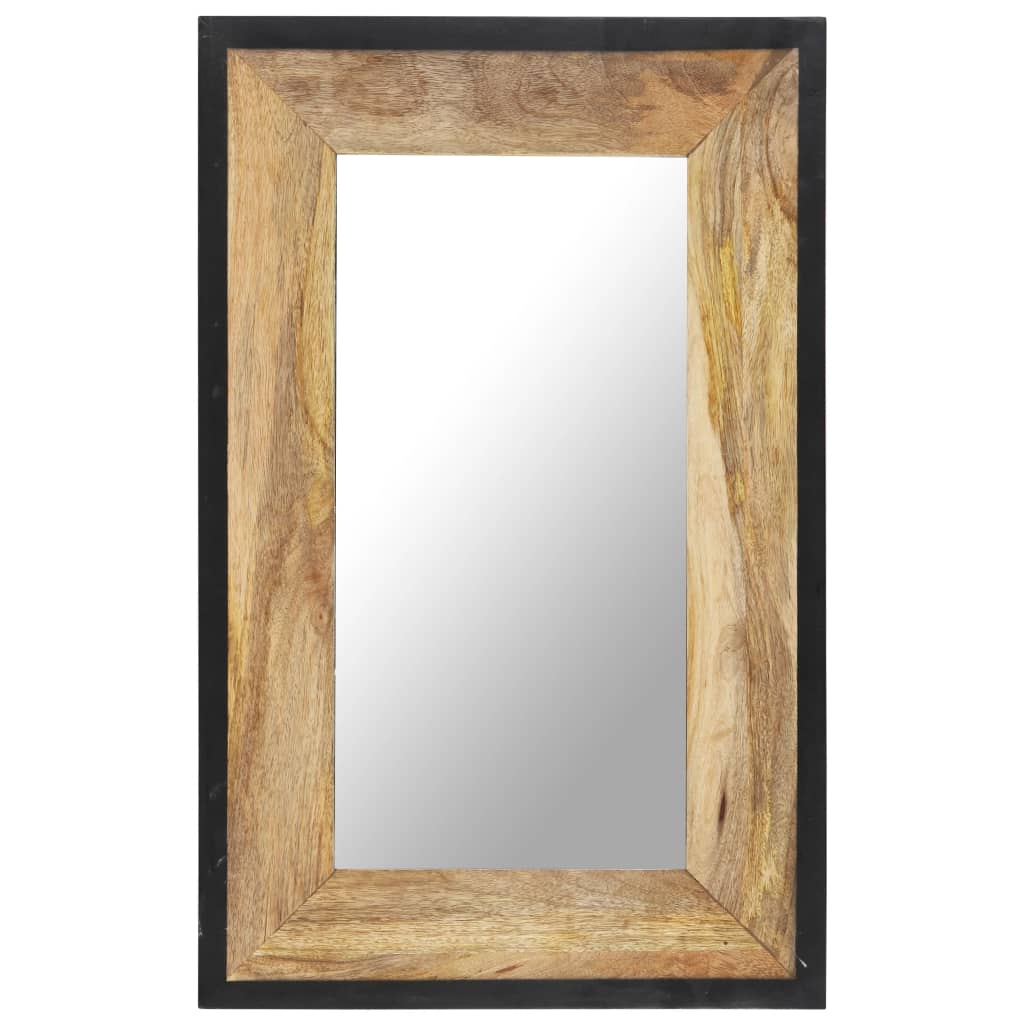 vidaXL Mirror 31.5"x19.7" Solid Mango Wood