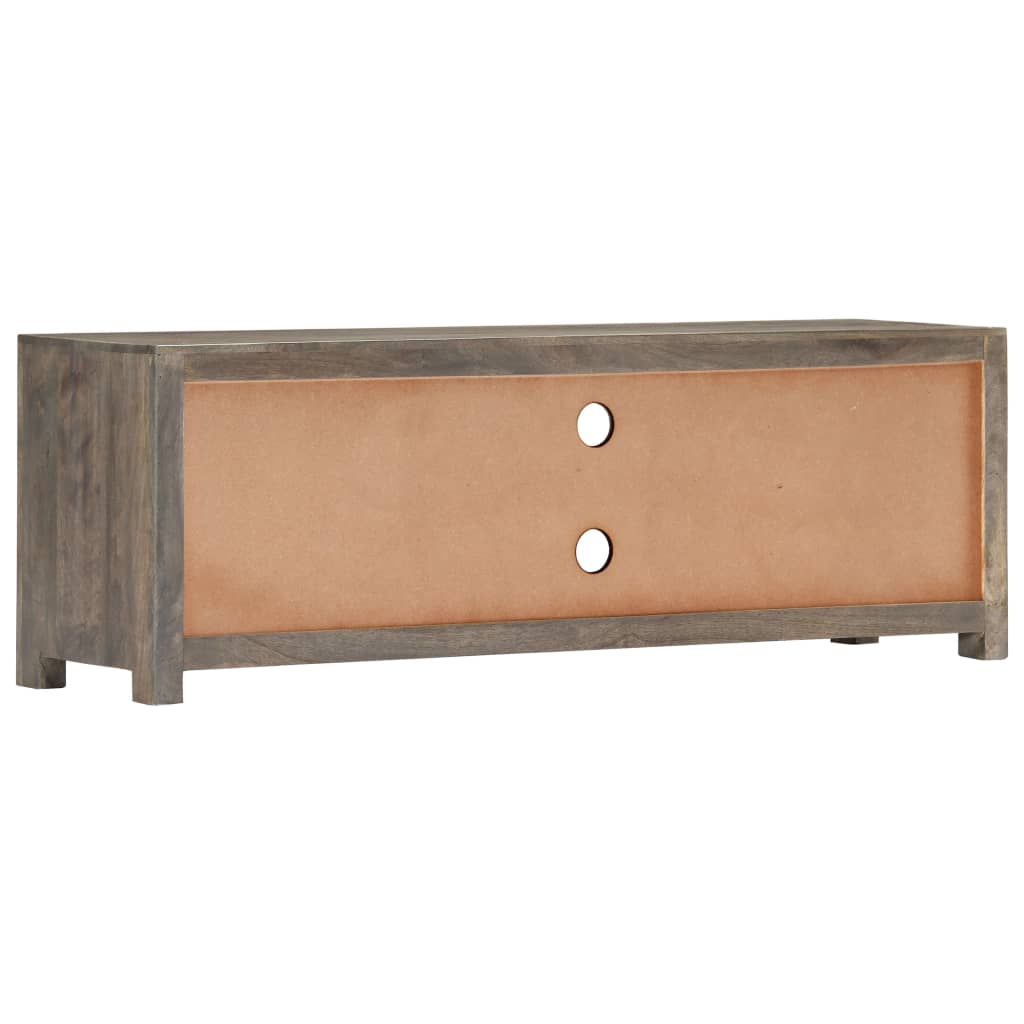 vidaXL TV Stand Gray 47.2"x11.8"x15.7" Solid Wood Mango