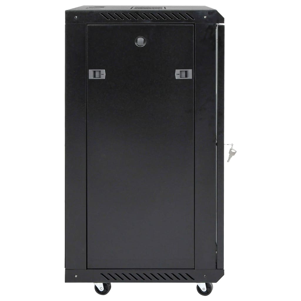 vidaXL 15U Network Cabinet with Swivel Feet 19" IP20 20.9"x15.7"x31.5"