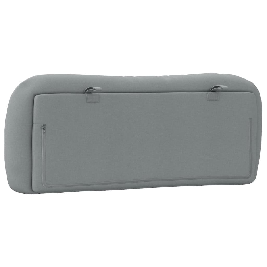 vidaXL Headboard Cushion Light Gray 39.4" Fabric