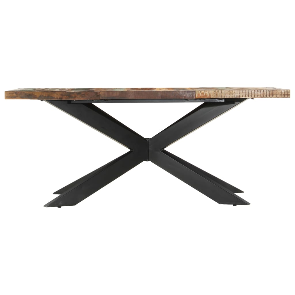 vidaXL Dining Table 70.9"x35.4"x29.9" Solid Reclaimed Wood