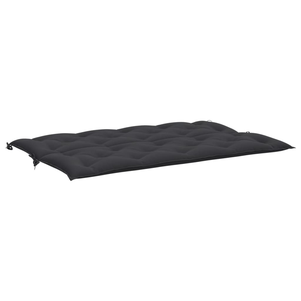 vidaXL Garden Bench Cushion Black 59.1"x(19.7"+19.7")x2.8" Oxford Fabric