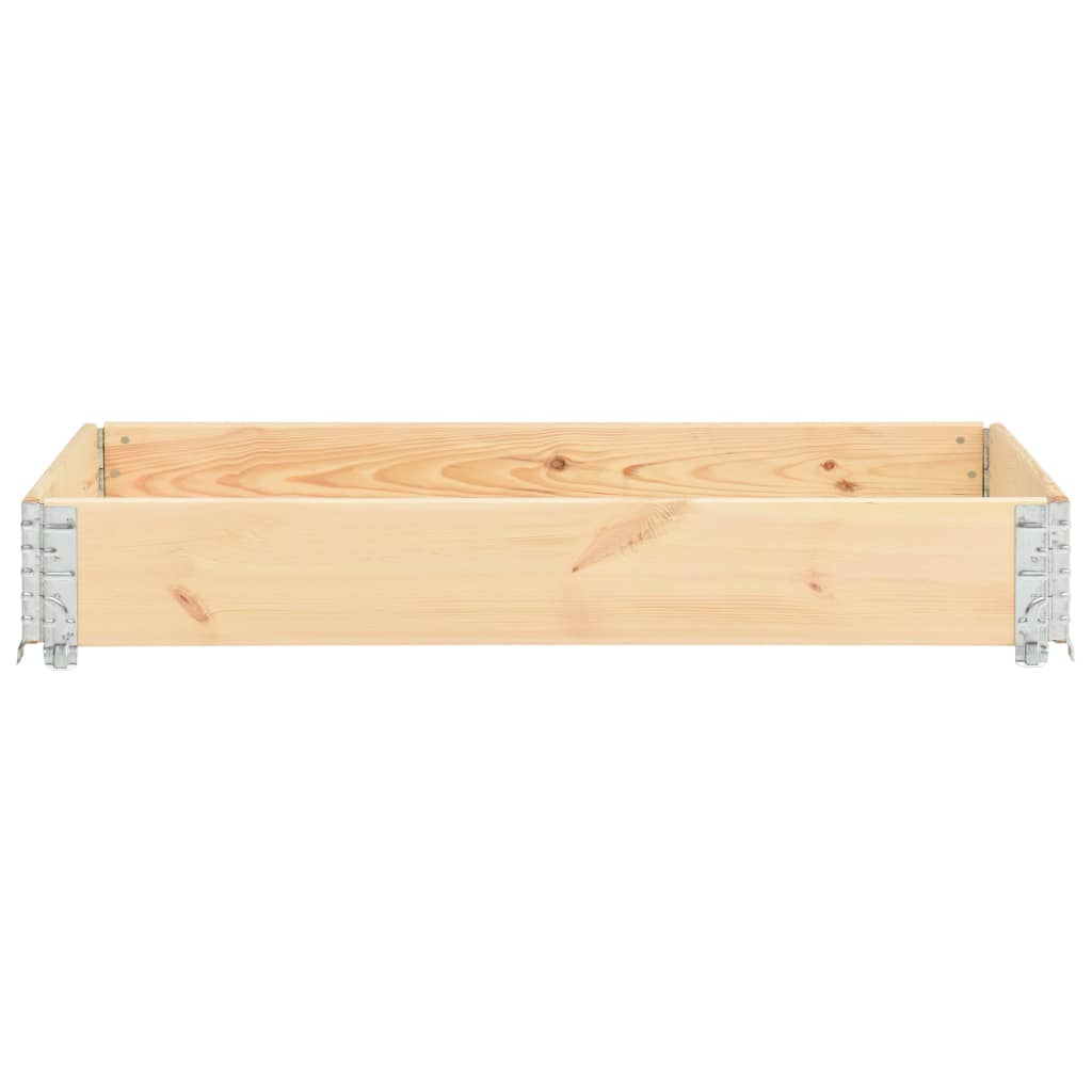 vidaXL Pallet Collar 19.7"x59.1" Solid Pine Wood