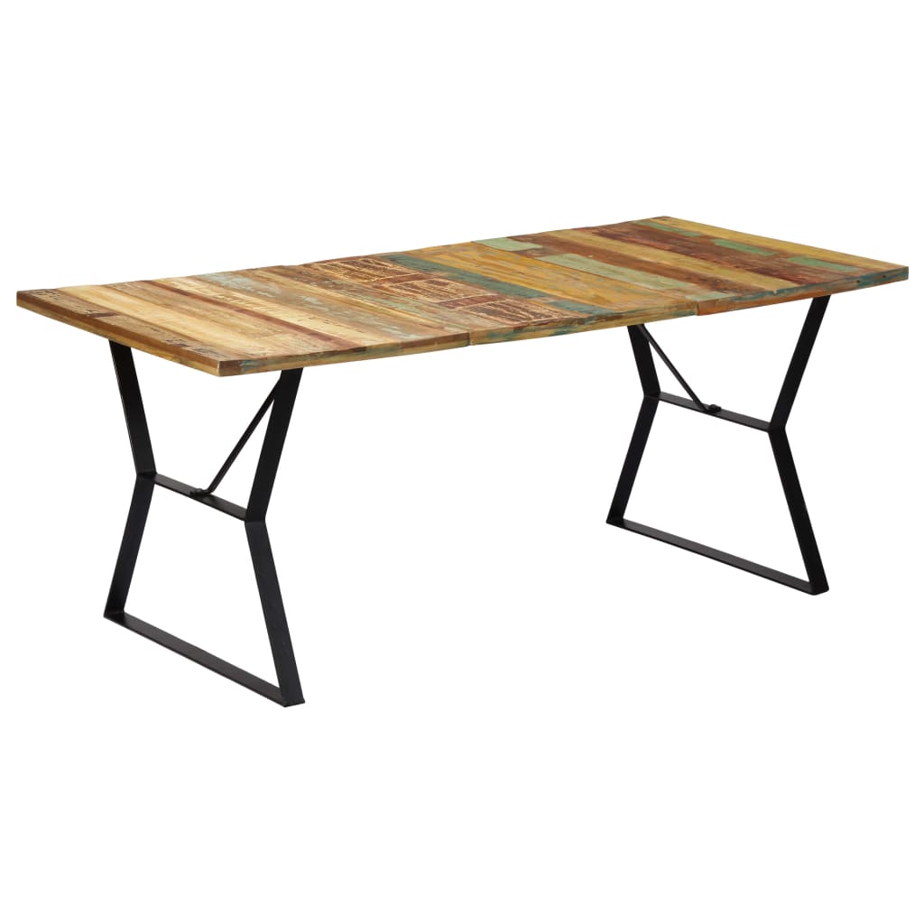 vidaXL Dining Table 70.9"x35.4"x29.9" Solid Reclaimed Wood