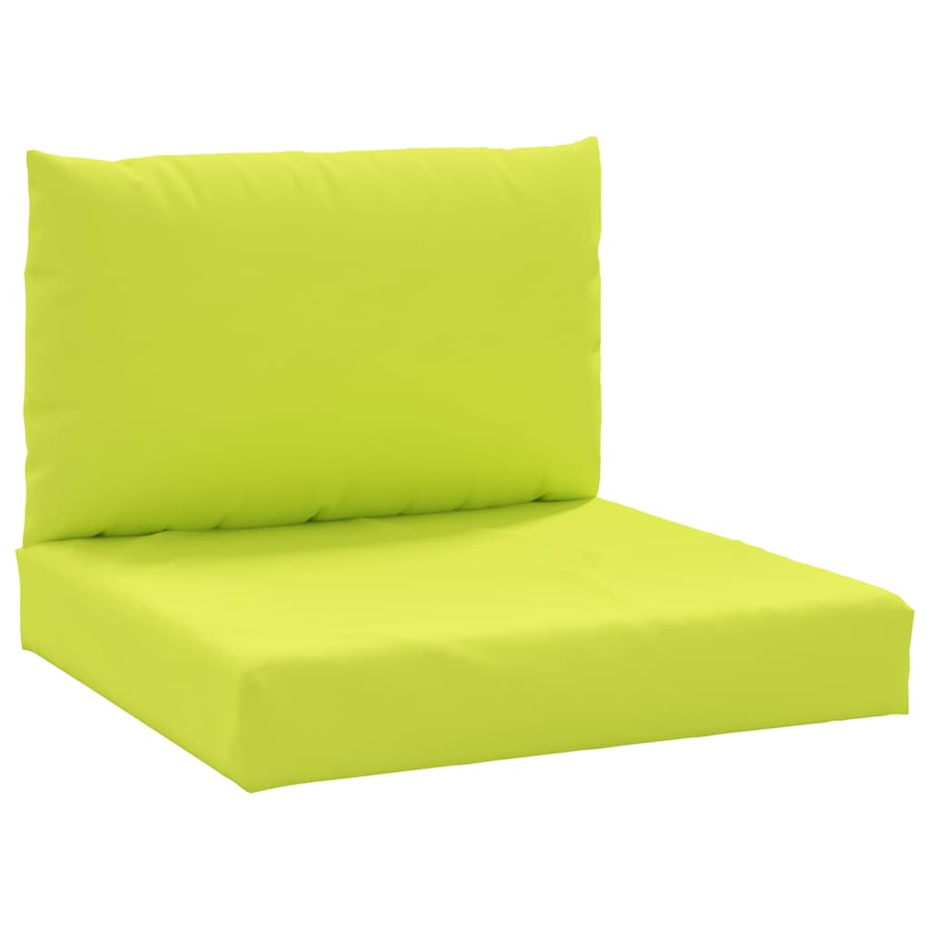 vidaXL Pallet Cushions 2 pcs Bright Green Oxford Fabric