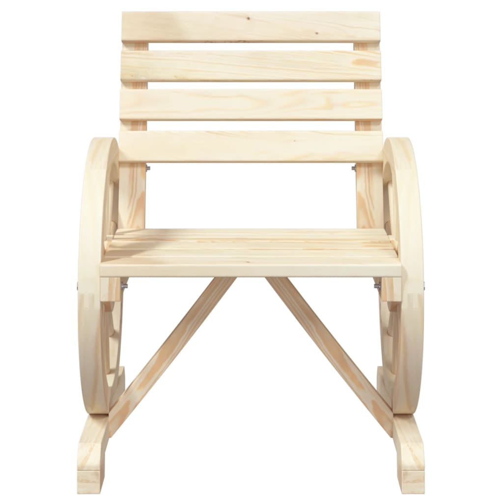 vidaXL Patio Chairs 4 pcs Solid Wood Fir