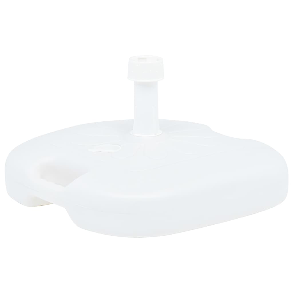 vidaXL Umbrella Base Sand/Water Filled 4.2 gal White Plastic