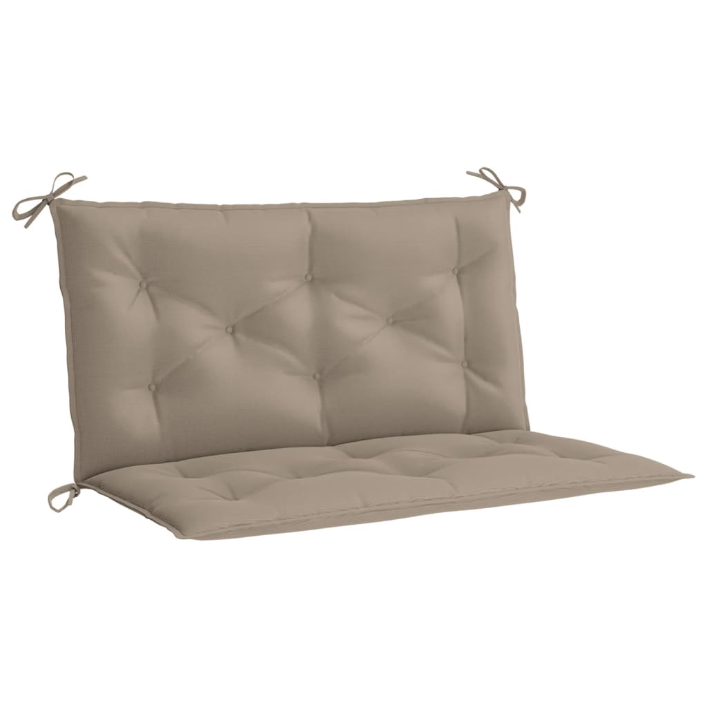 vidaXL Garden Bench Cushion Taupe 39.4"x(19.7"+19.7")x2.8" Oxford Fabric