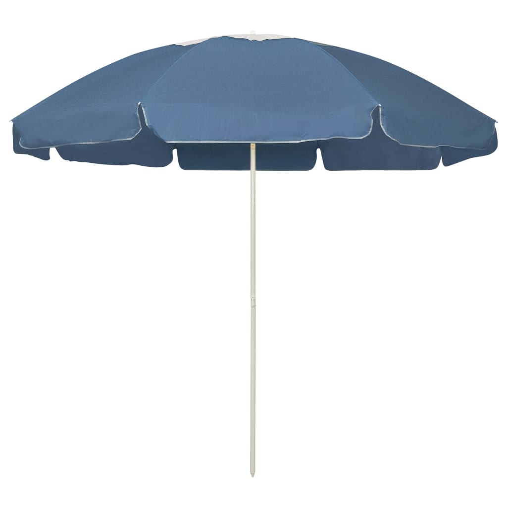 vidaXL Beach Parasol Blue 94.5"