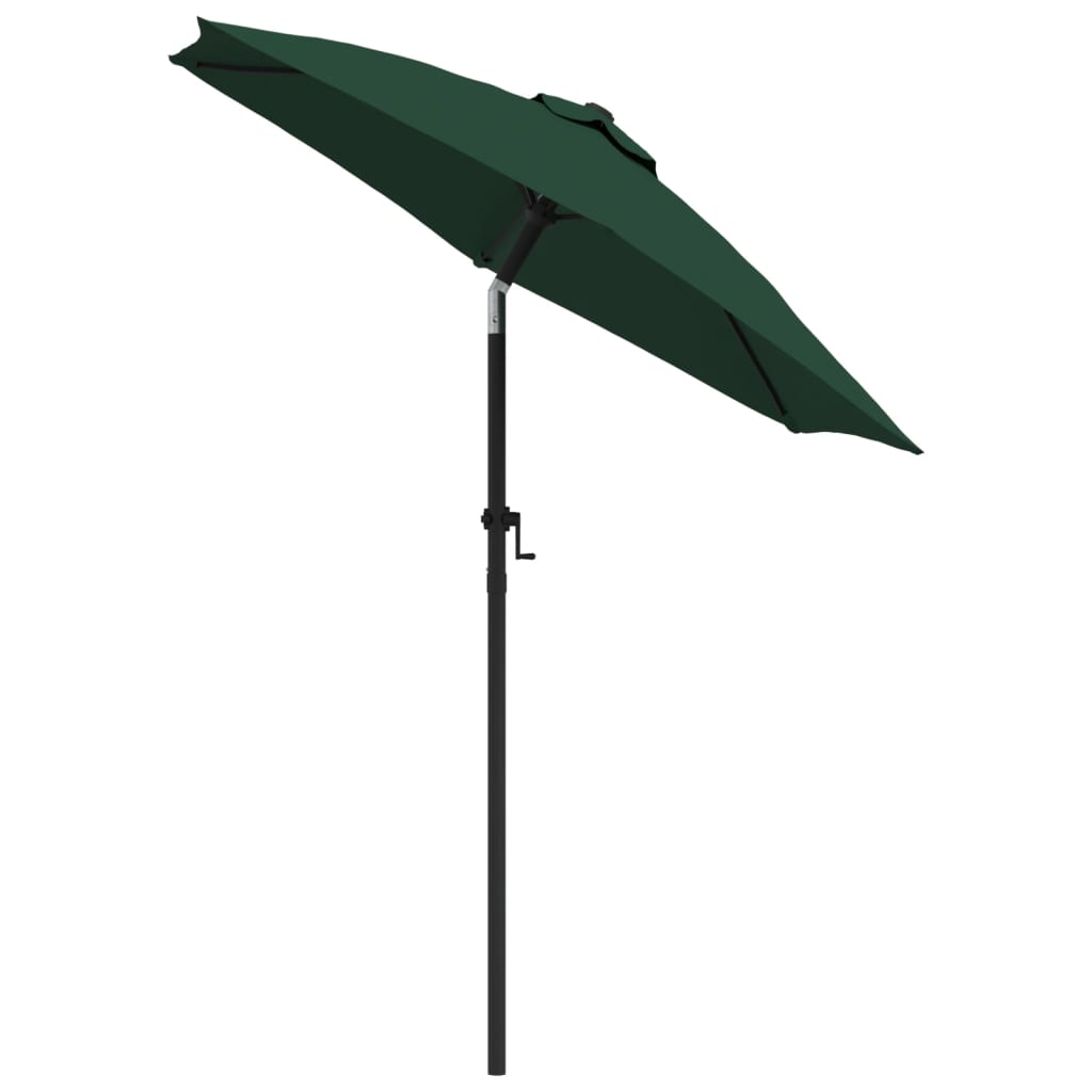 vidaXL Garden Parasol Green 78.7"x83.1" Aluminum