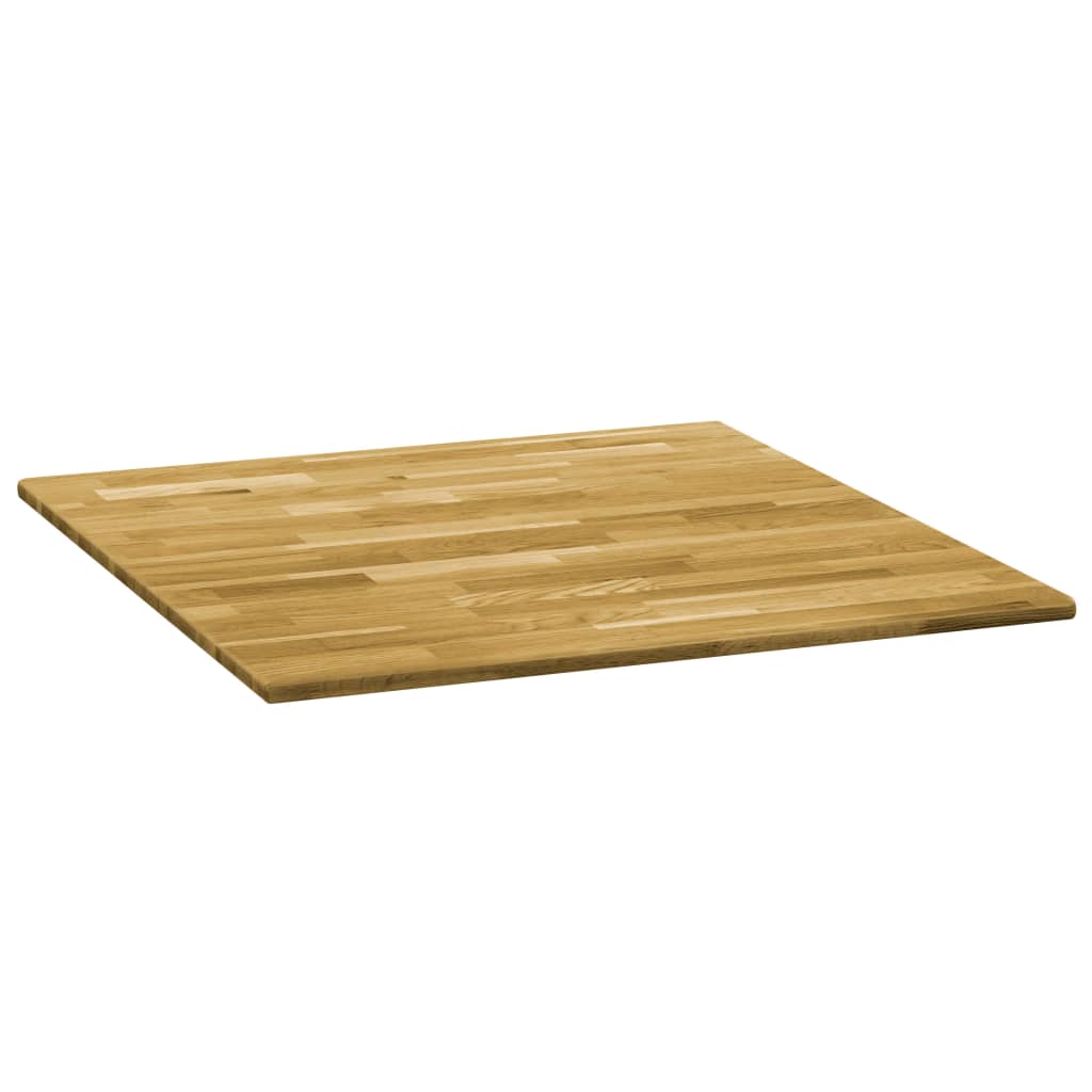 vidaXL Table Top Solid Oak Wood Square 0.9" 31.5"x31.5"