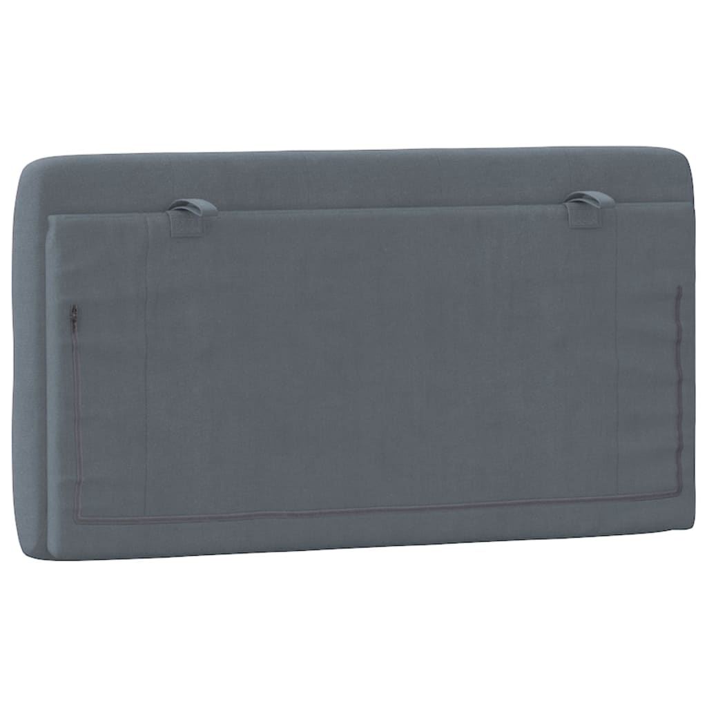 vidaXL Headboard Cushion Dark Gray 39.4" Velvet