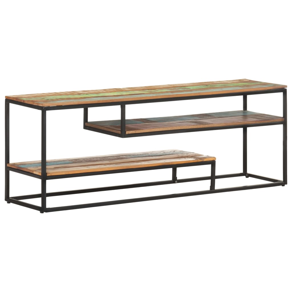 vidaXL TV Stand 51.2"x11.8"x17.7" Solid Wood Reclaimed