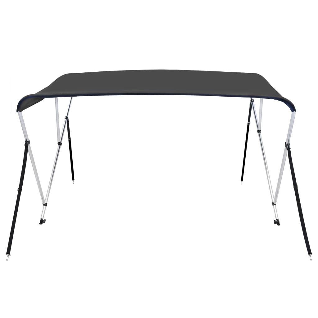 vidaXL 3 Bow Bimini Top Anthracite 72"x55.1"x53.9"